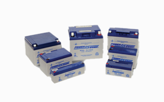 A collection of power-sonic rechargeable batteries for fire detection units, from Zettler